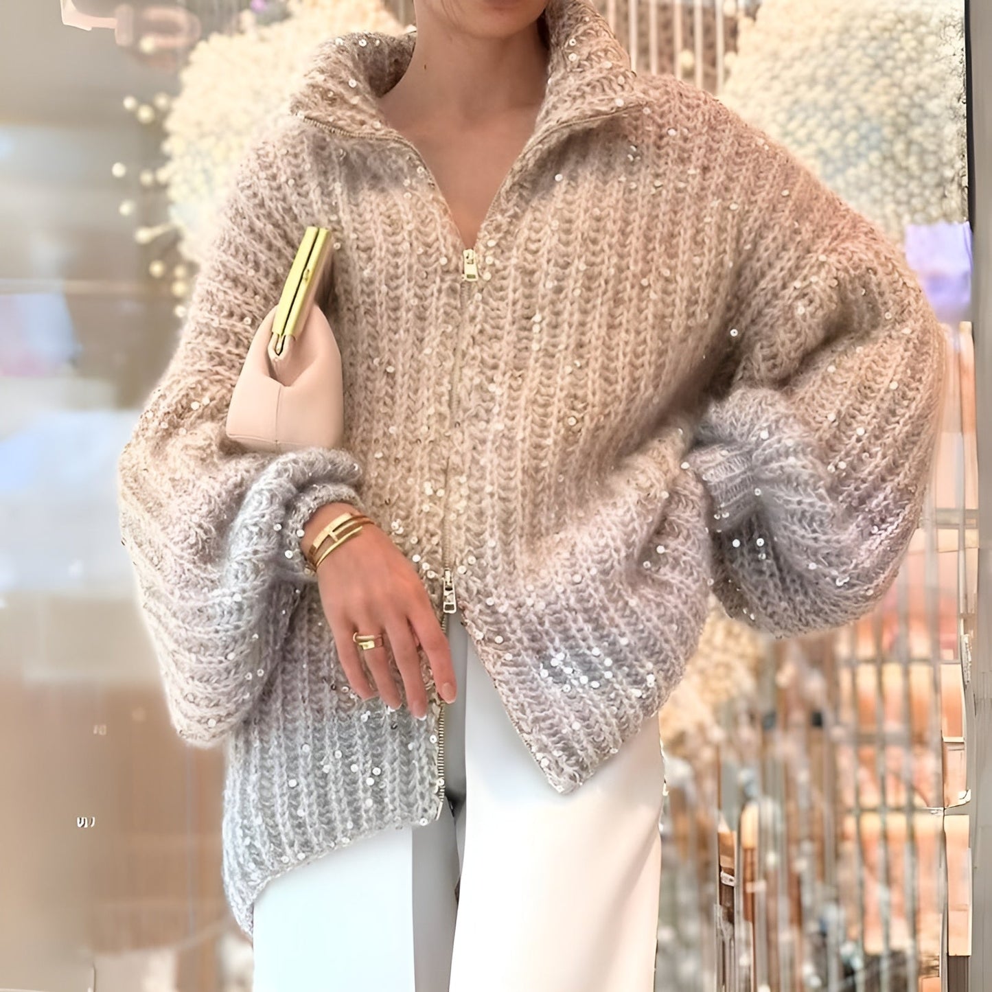 Eline - Glittertrui voor dames | 50% KORTING