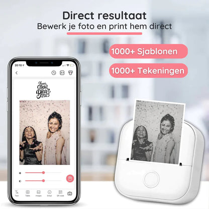 Mini Broekzak Printer™ + Gratis Printpapier - Geschikt voor IOS en Android | 50% KORTING