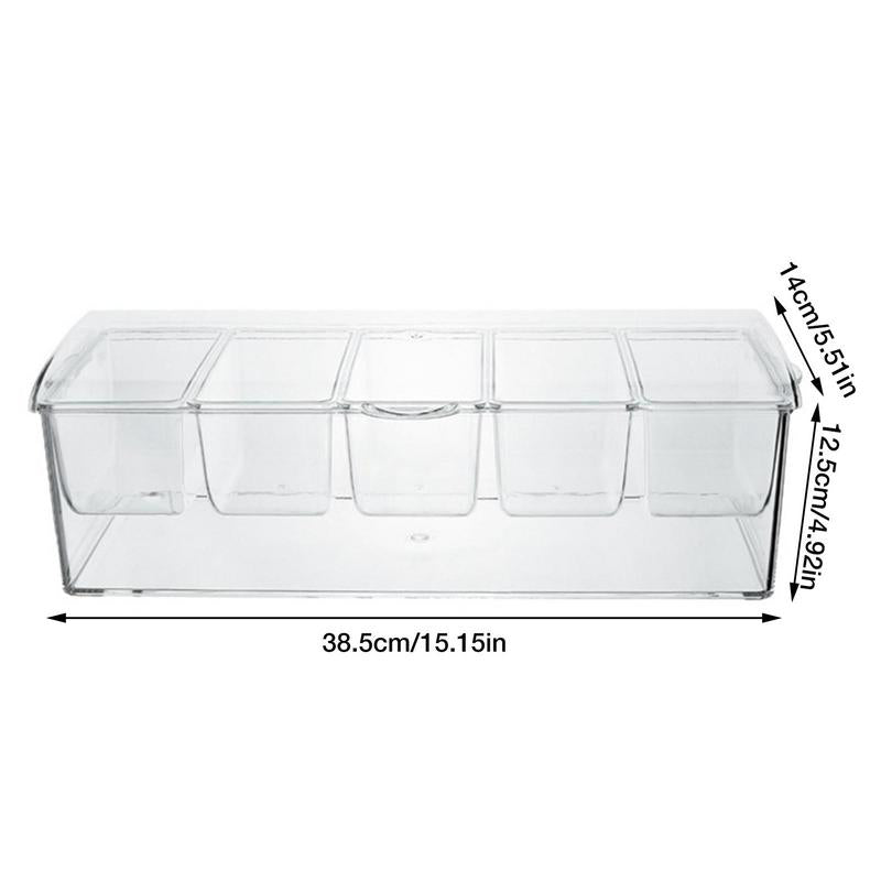 Veelzijdige tray container met 5 trays - Ideaal voor de zomer of tijdens het picknicken!