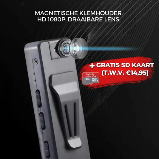 VideoCam™ - Draagbare videorecorder met nachtzicht + GRATIS SD KAART