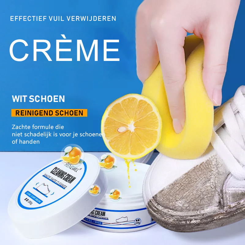 ShinyShoes™ – Snelste Schoenen Whitening Reinigingscreme  - Met GRATIS spons