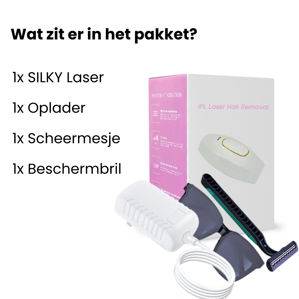 Silky - Pijnloze Laser Ontharing-Epilator | 30 euro KORTING