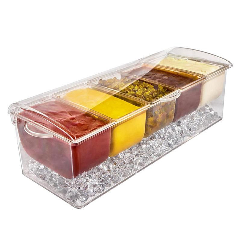 Veelzijdige tray container met 5 trays - Ideaal voor de zomer of tijdens het picknicken!