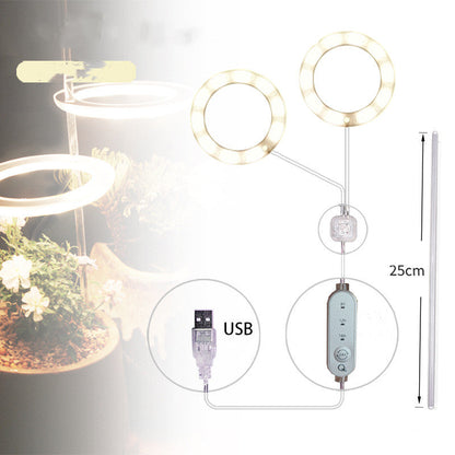 LED Cirkel Groei Lamp - met USB aansluiting