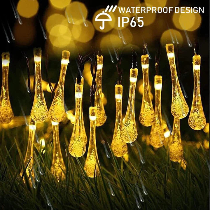 Solar Waterdruppels™ - Solar Partylights - Inclusief gratis zonnepaneel